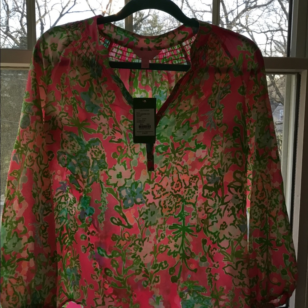 Lilly Pulitzer Elsa Top XXS in Flamingo Pink NWT